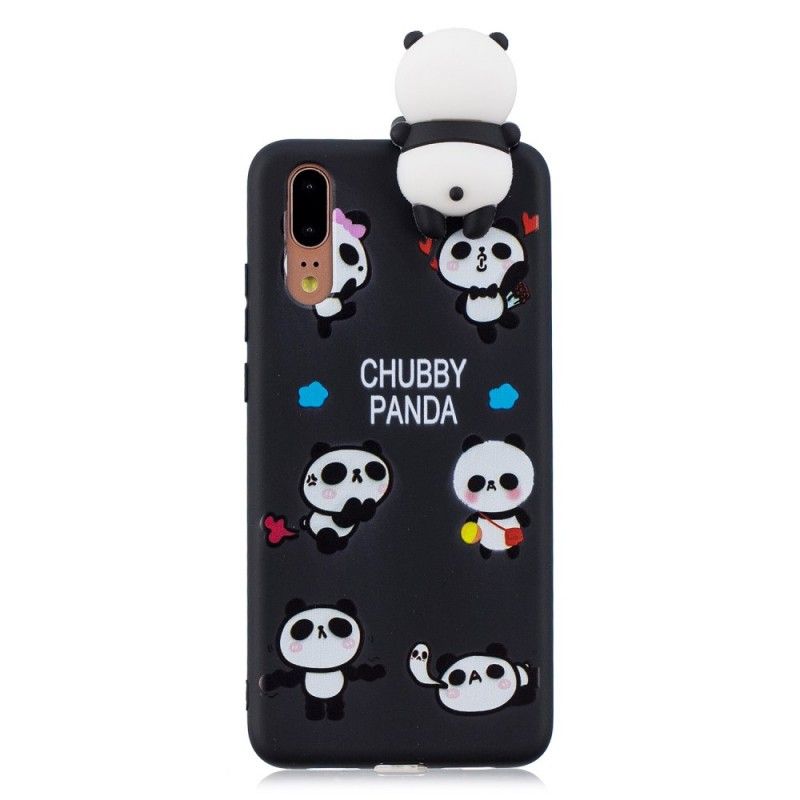 Etui Huawei P20 3D Chuba Panda Etui Ochronne