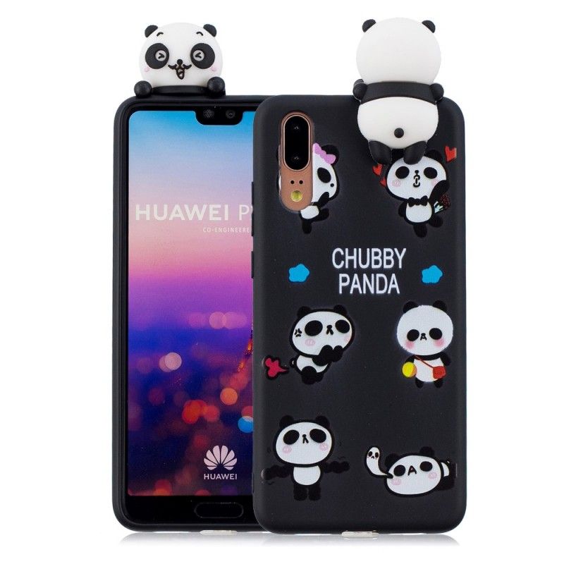 Etui Huawei P20 3D Chuba Panda Etui Ochronne