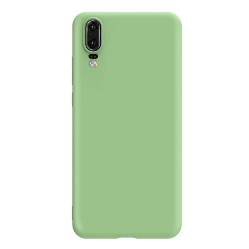 Etui Huawei P20 Czerwony Czarny Elastyczny Silikon Na Poziomie X