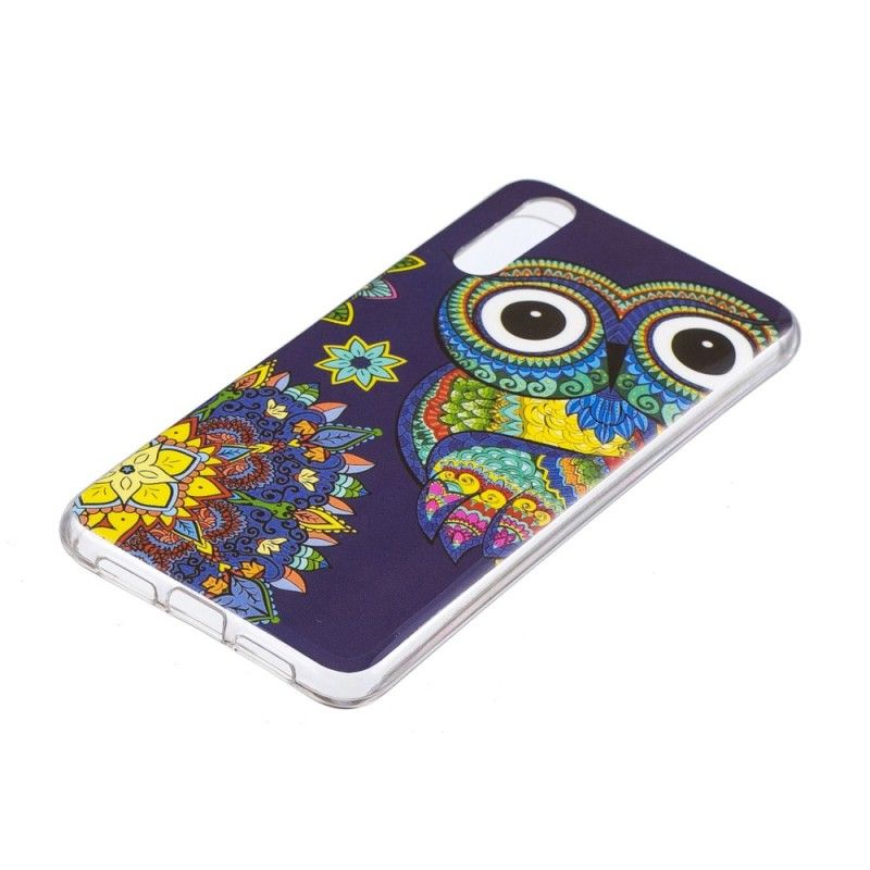 Etui Huawei P20 Fluorescencyjna Sowa Mandala