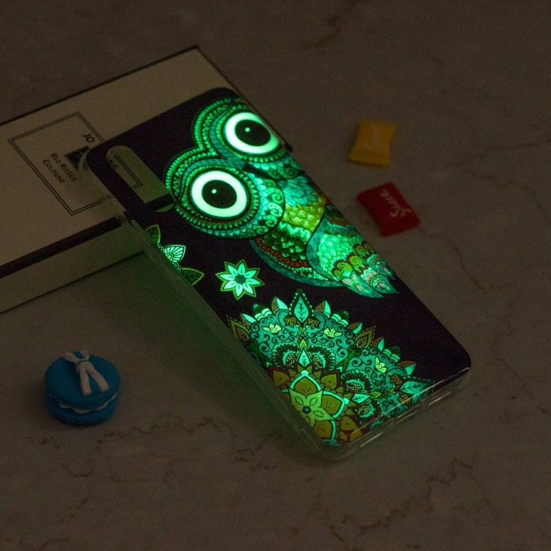 Etui Huawei P20 Fluorescencyjna Sowa Mandala