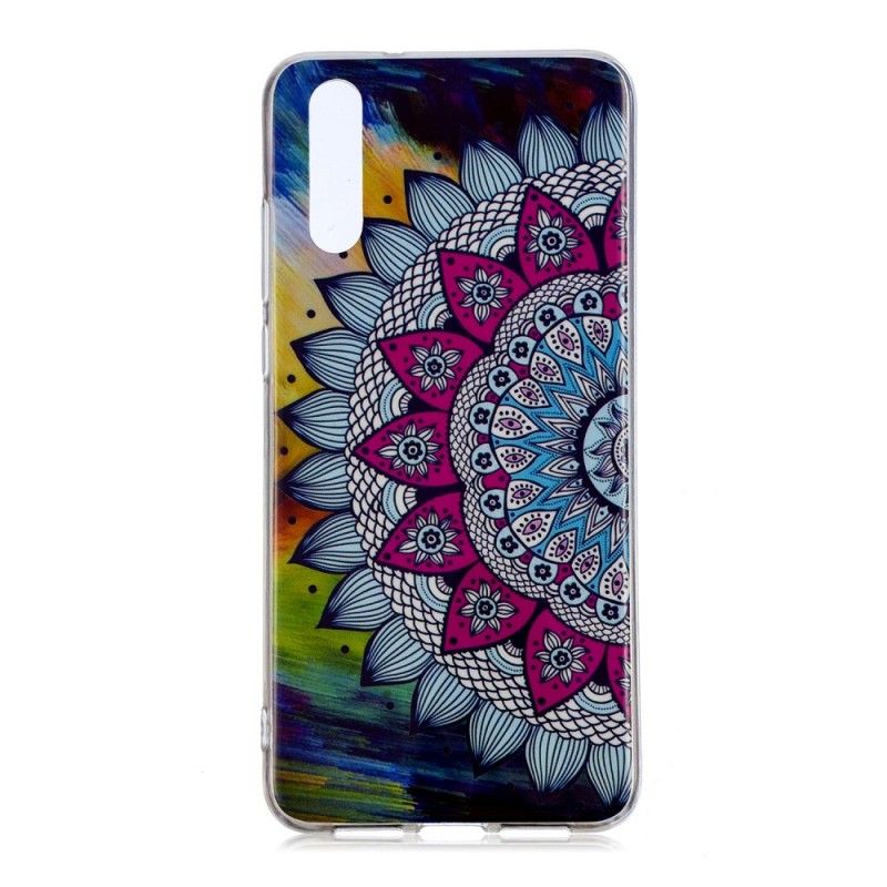 Etui Huawei P20 Mandala W Kolorze Fluorescencyjnym