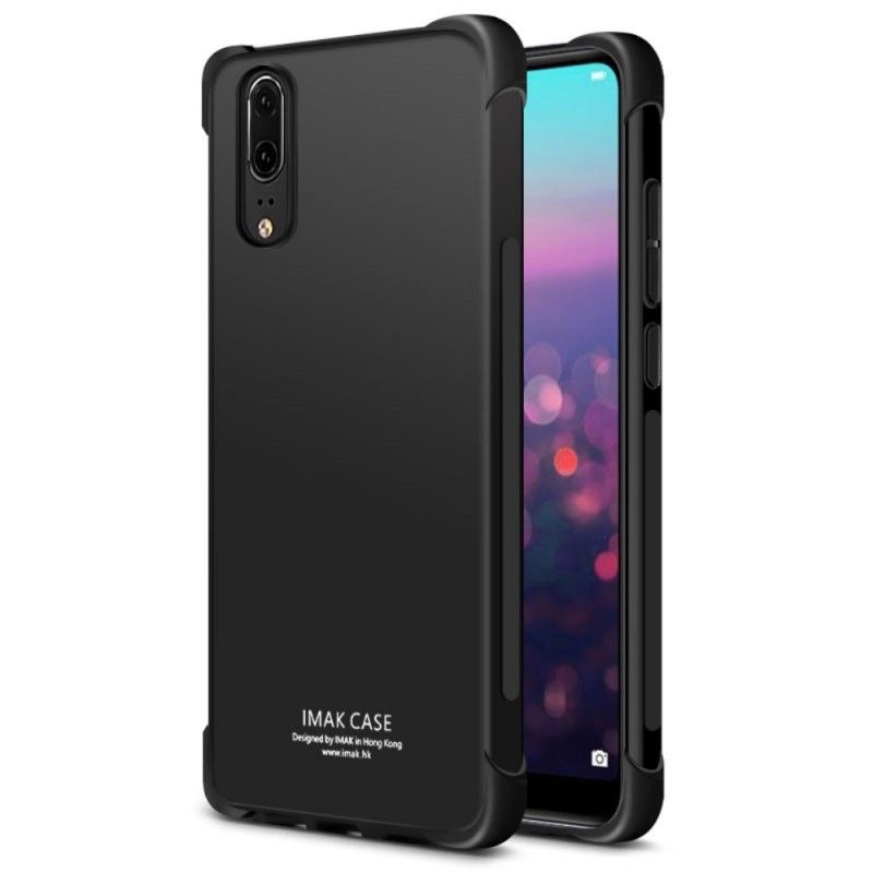 Etui Huawei P20 Przezroczysty Czarny Imak Czuje Się Na Skórze