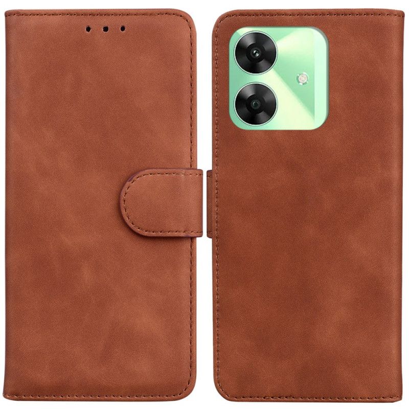 Etui Folio Do Realme Note 60x Efekt Zamszu