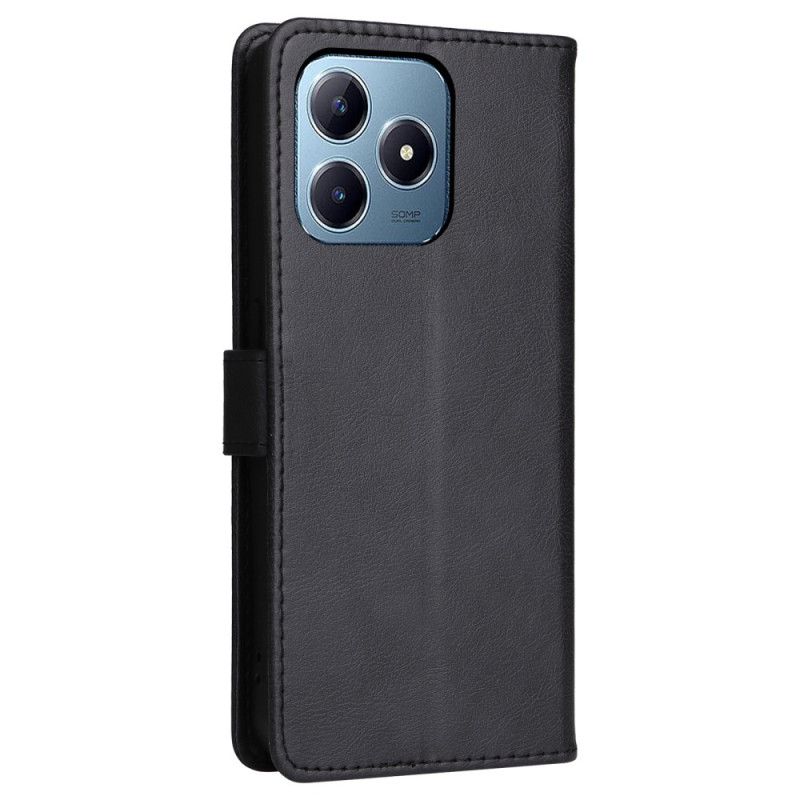 Etui Folio Do Realme Note 60x Gładka Sztuczna Skóra