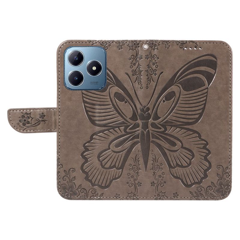 Etui Folio Do Realme Note 60x Graficzny Motyl