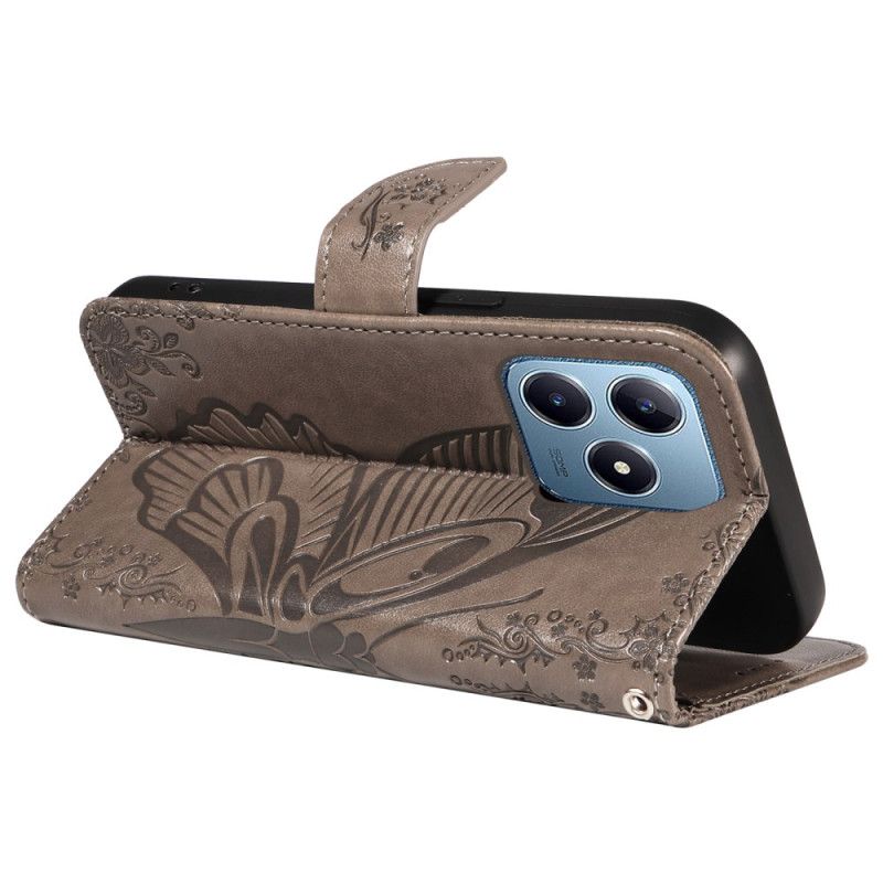 Etui Folio Do Realme Note 60x Graficzny Motyl