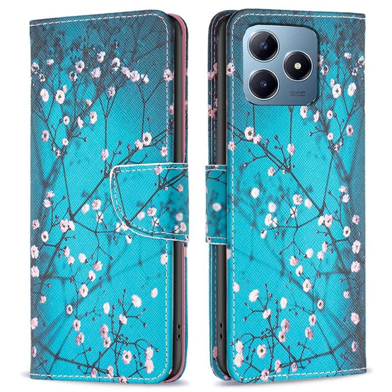Etui Folio Do Realme Note 60x Kwiaty Śliwy