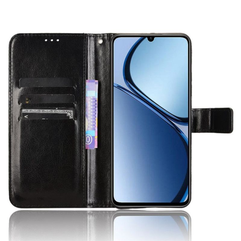 Etui Folio Realme Note 60x Błyszcząca Sztuczna Skóra Etui Ochronne