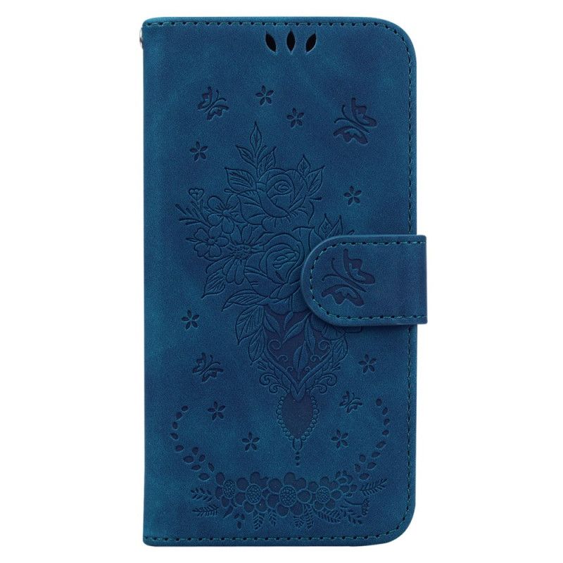 Etui Folio Realme Note 60x Róże Z Efektem Zamszu Etui Ochronne