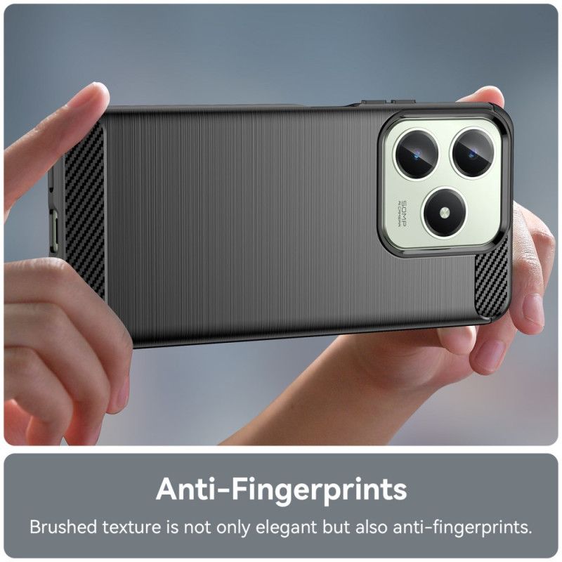 Futerały Realme Note 60x Etui Na Telefon Szczotkowane Włókno Węglowe