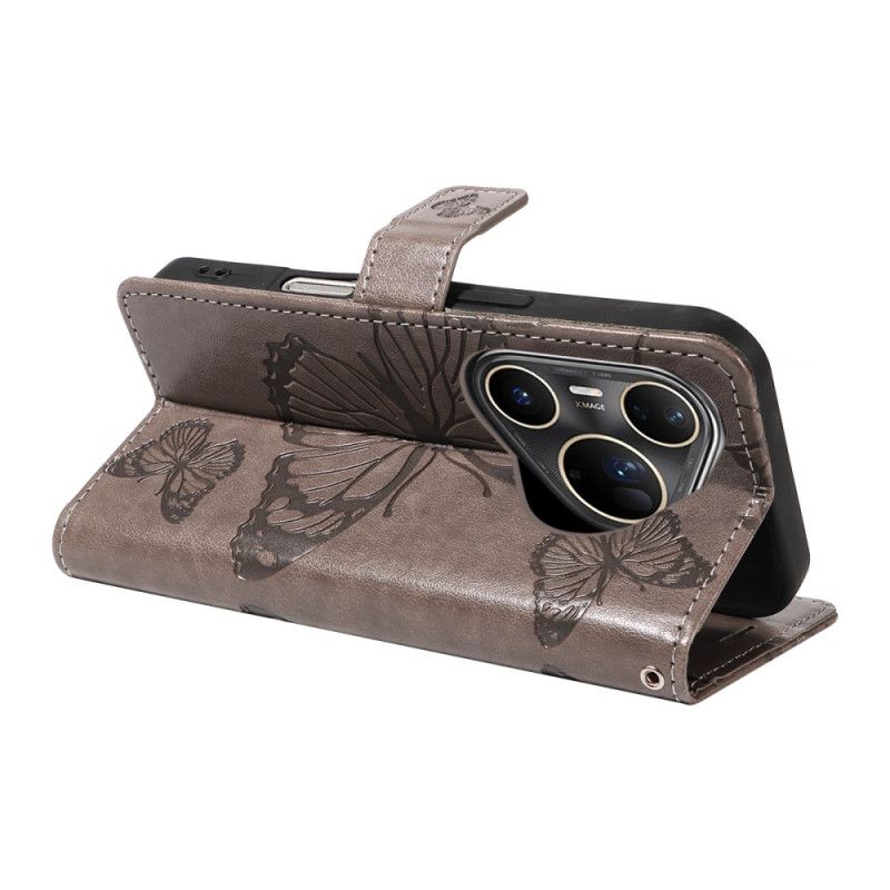Etui Folio Do Huawei Pura 80 Ultra Duże Motyle