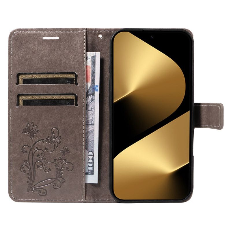 Etui Folio Do Huawei Pura 80 Ultra Duże Motyle