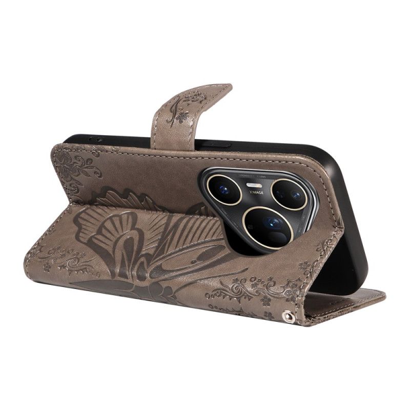 Etui Folio Do Huawei Pura 80 Ultra Grafika Motyla