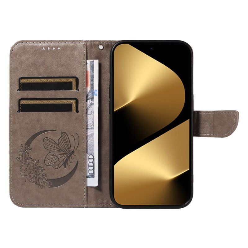 Etui Folio Do Huawei Pura 80 Ultra Grafika Motyla