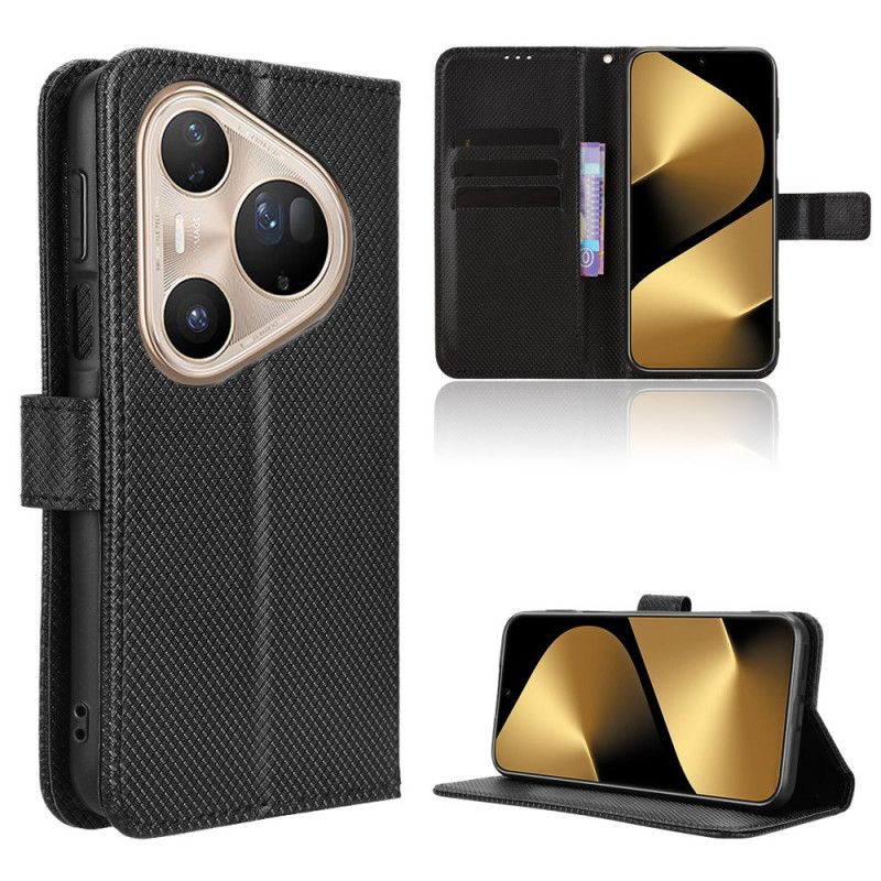 Etui Folio Huawei Pura 80 Ultra Tekstura Diamentu