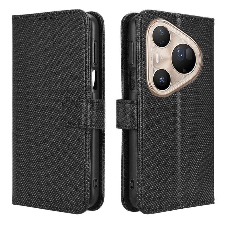 Etui Folio Huawei Pura 80 Ultra Tekstura Diamentu