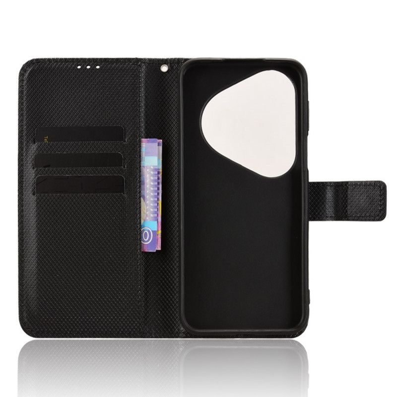 Etui Folio Huawei Pura 80 Ultra Tekstura Diamentu