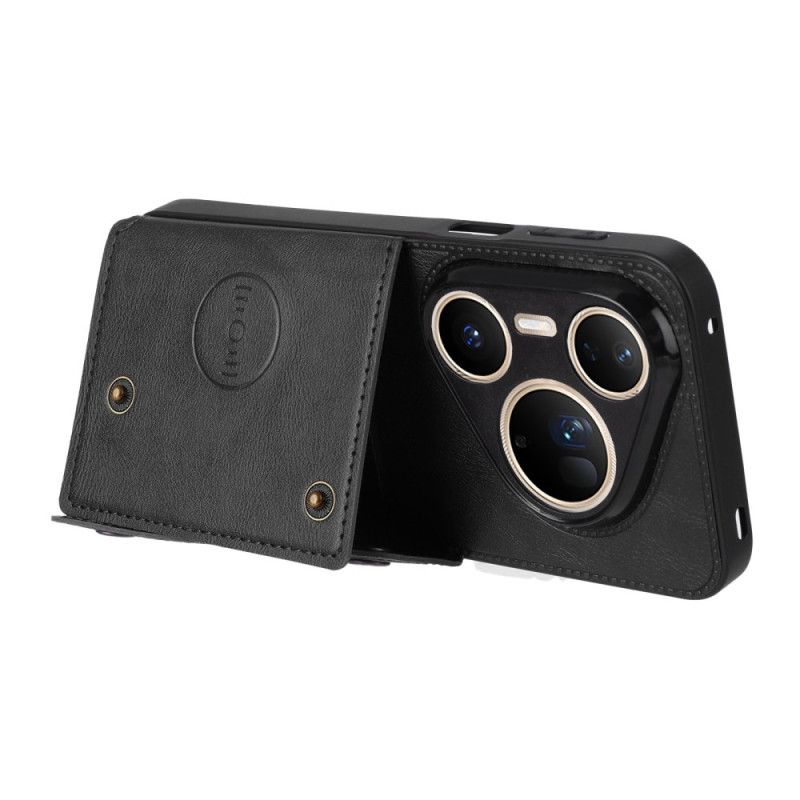 Futerały Huawei Pura 80 Ultra Etui Na Telefon Etui Na Karty Z Efektem Skóry