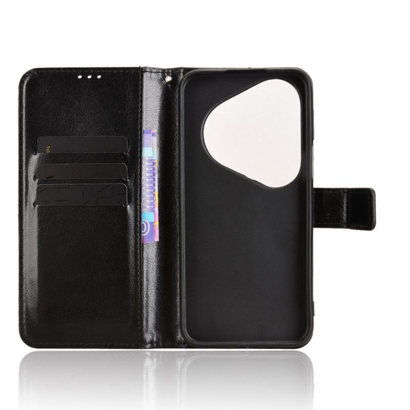 Skórzany Futerał Huawei Pura 80 Ultra Etui Na Telefon Błyszcząca Sztuczna Skóra