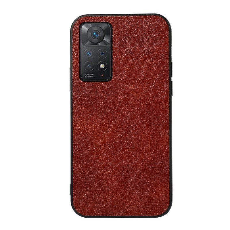 Etui do Xiaomi Redmi Note 11 Pro / 11 Pro 5G Teksturowana Sztuczna Skóra