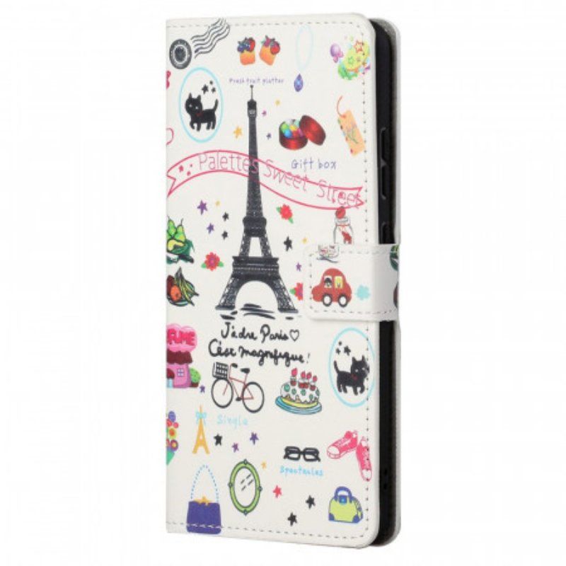 Obudowa Etui Na Telefon do Xiaomi Redmi Note 11 Pro / 11 Pro 5G Kocham Paryż
