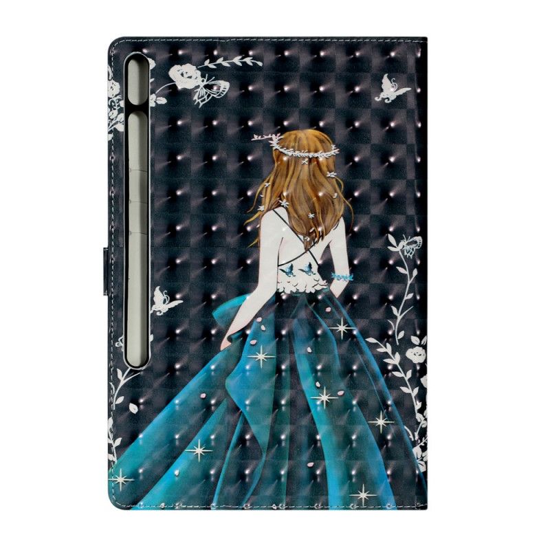 Etui Folio Samsung Galaxy Tab S7 Plus Młoda Dziewczyna