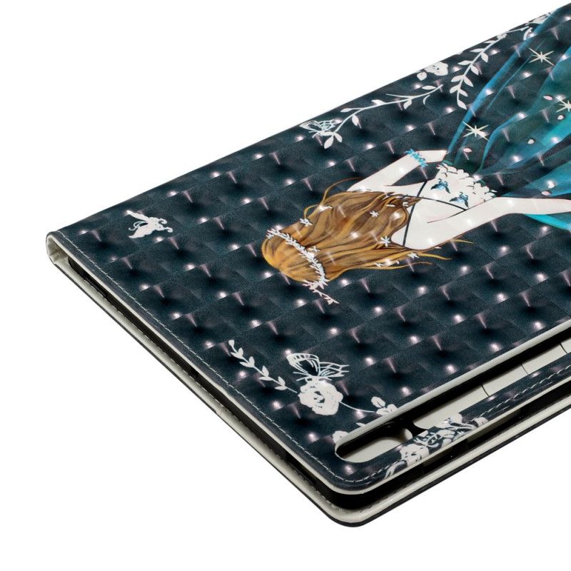 Etui Folio Samsung Galaxy Tab S7 Plus Młoda Dziewczyna