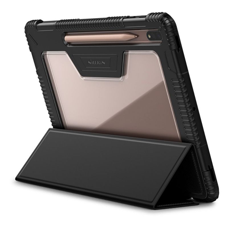 Smart Case Samsung Galaxy Tab S7 Plus Ze Sztucznej Skóry Zderzak Nillkin