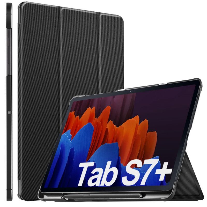 Trzykrotnie Inteligentne Etui Z Uchwytem Na Rysik Samsung Galaxy Tab S7 Plus