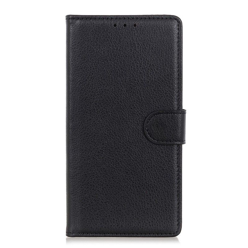 Etui Folio Samsung Galaxy A30 Czarny Tradycyjna Imitacja Skóry Etui Ochronne