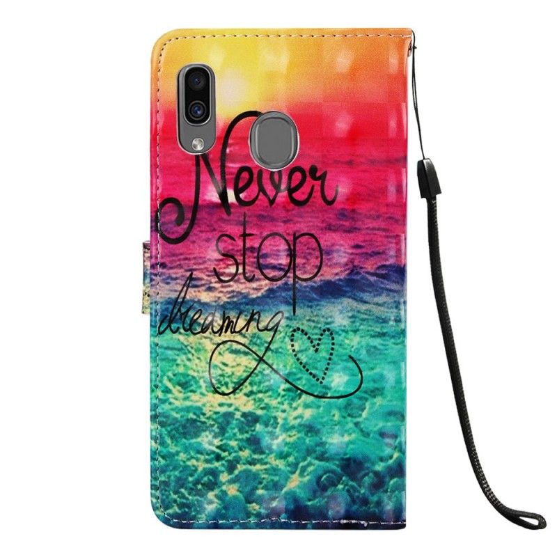 Etui Folio Samsung Galaxy A30 Nigdy Nie Przestawaj Marzyć