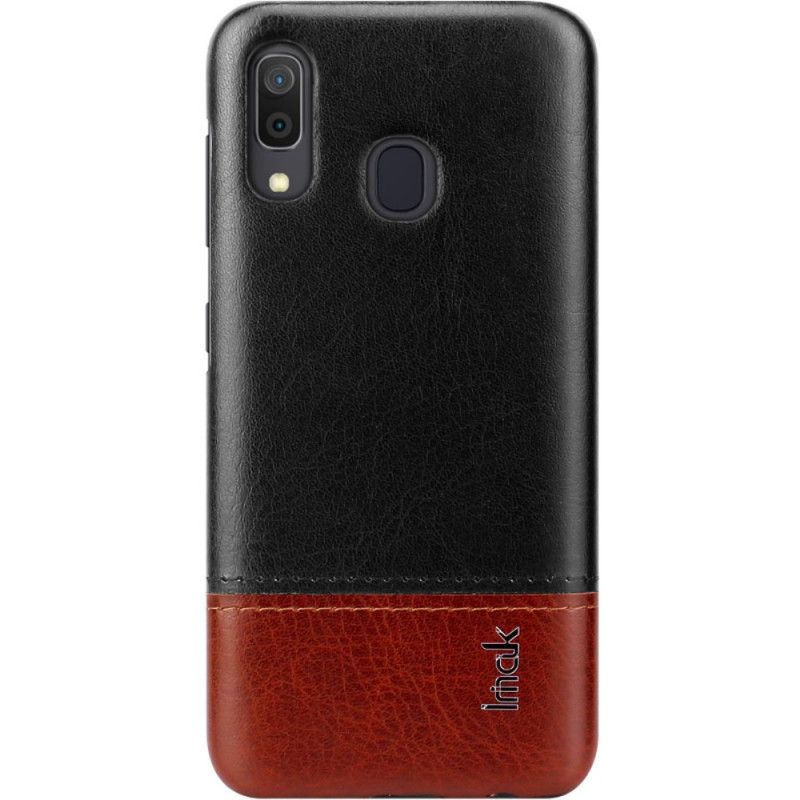 Etui Samsung Galaxy A30 Czerwony Czarny Imak Ruiyi Series Efekt Skóry Etui Ochronne