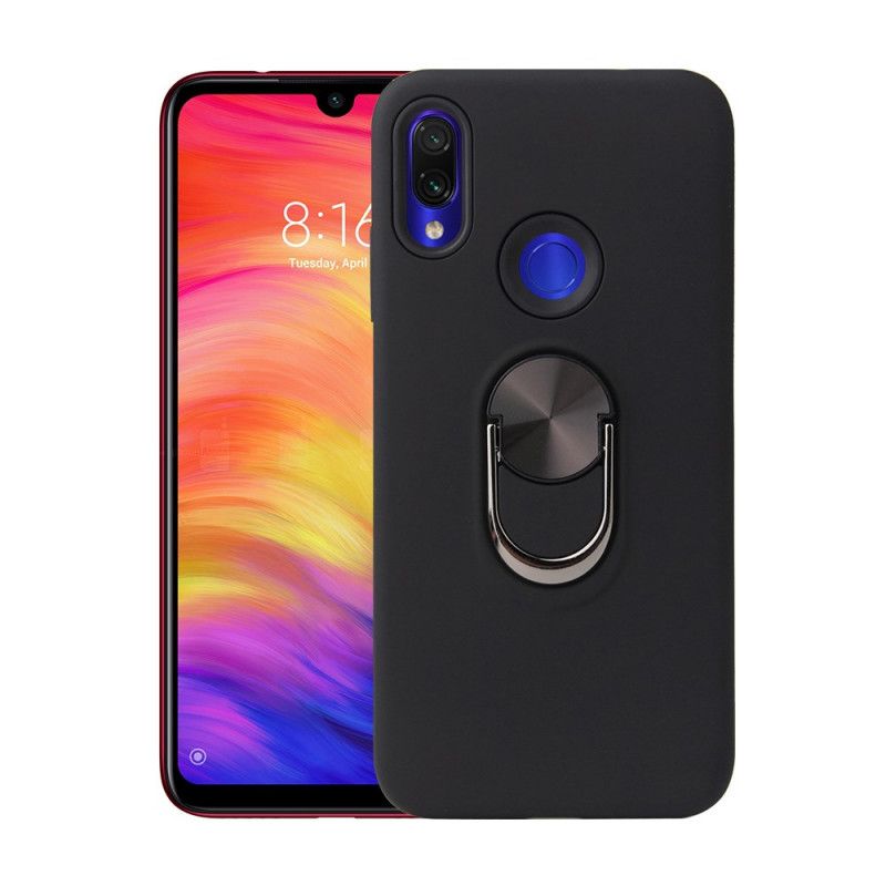 Etui Samsung Galaxy A30 Czerwony Czarny Silikonowo-Plastikowy Pierścień
