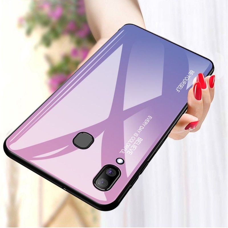 Etui Samsung Galaxy A30 Zielony Czerwony Kolor Ocynkowany