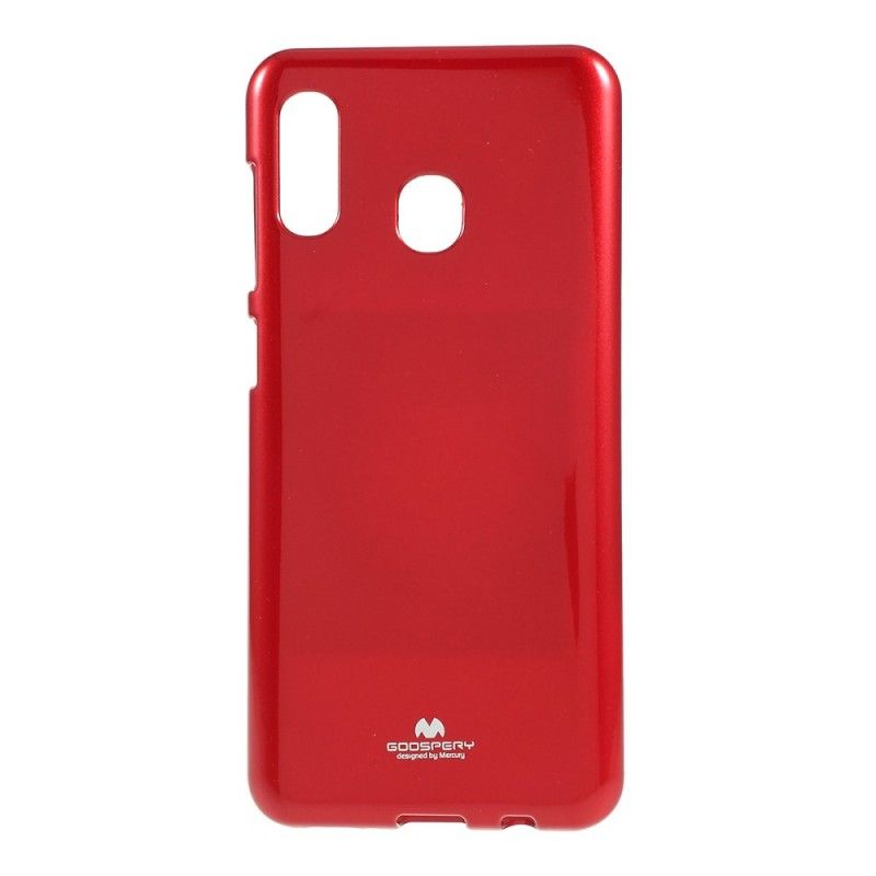 Futerały Samsung Galaxy A30 Magenta Czerwony Etui na Telefon Efektowny Goospery Metal
