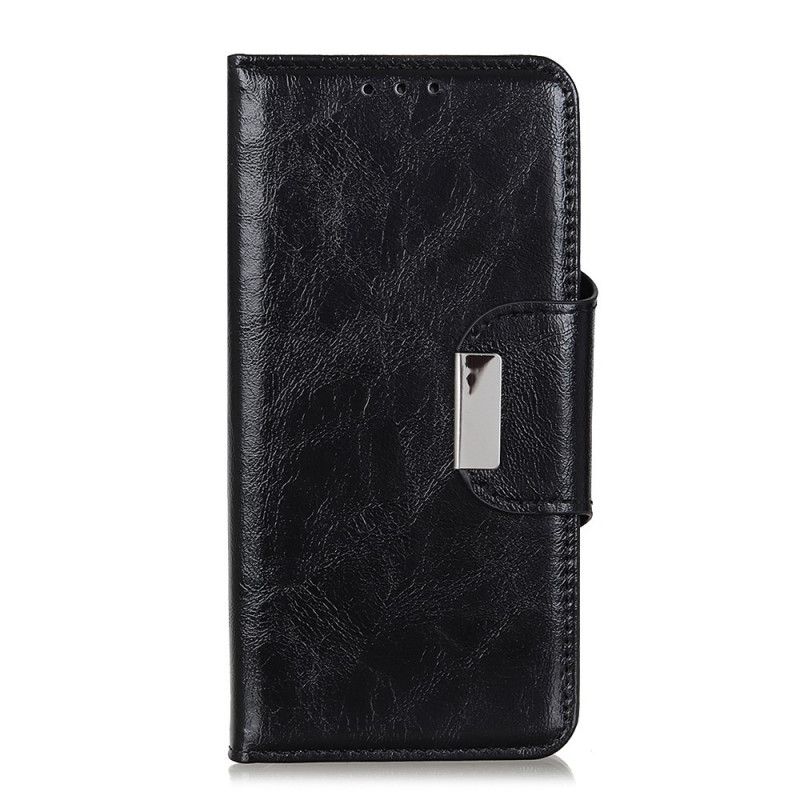 Etui Folio Xiaomi Redmi Note 10 / Note 10S Jasnoniebieski Czarny Imitacja Skóry 6 Etui Na Karty Etui Ochronne