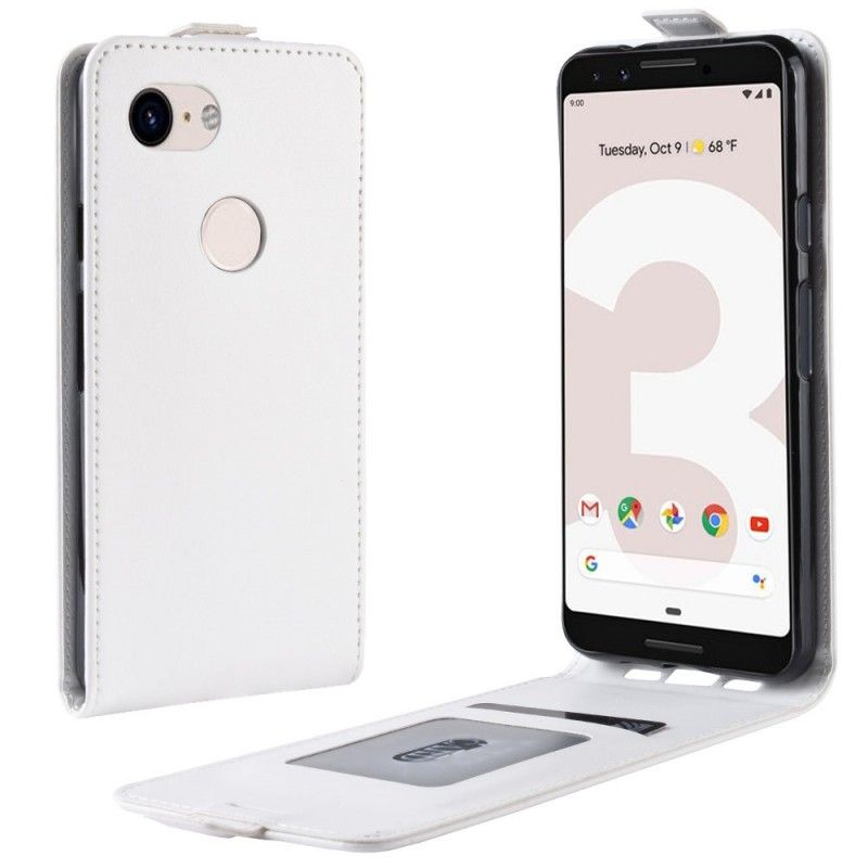 Etui Folio Google Pixel 3A Biały Czarny Składany Etui Ochronne