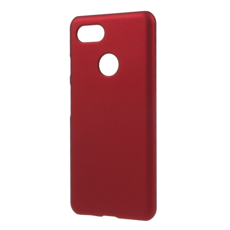 Etui Google Pixel 3 Czerwony Czarny Klasyczny Sztywny Etui Ochronne