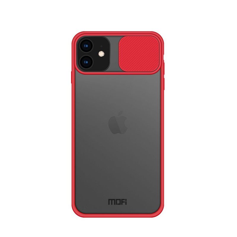 Etui iPhone 11 Czerwony Czarny Osłona Modułu Foto Mofi