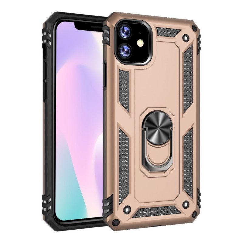 Etui iPhone 11 Czerwony Czarny Pierścień Premium