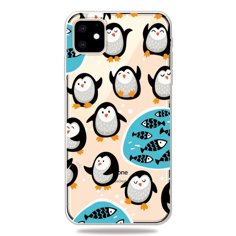Etui iPhone 11 Pingwiny I Ryby Etui Ochronne
