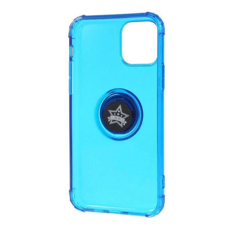 Etui iPhone 11 Przezroczysty Przezroczysty Metalowy Pierścień