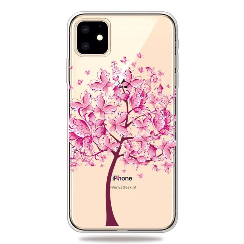 Etui iPhone 11 Różowy Wierzchołek Drzewa