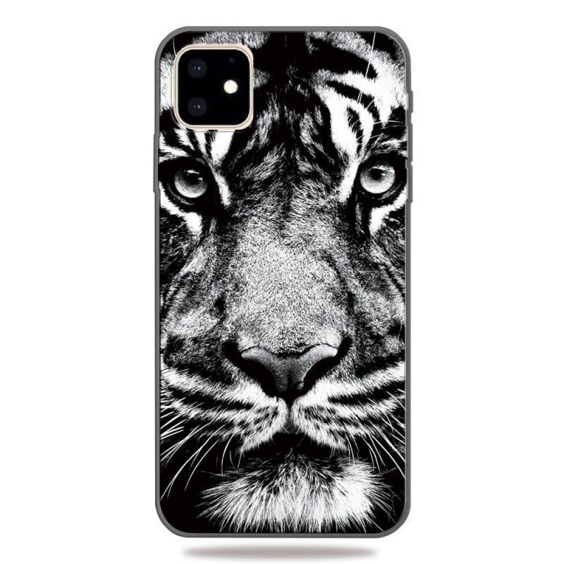 Etui iPhone 11 Tygrys Czarno-Biały Etui Ochronne