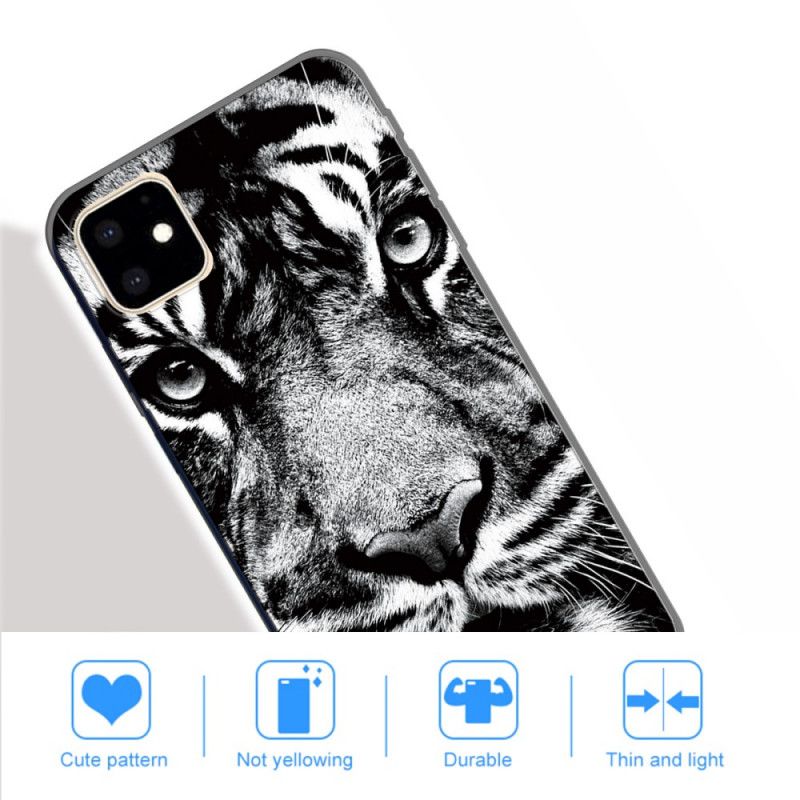 Etui iPhone 11 Tygrys Czarno-Biały Etui Ochronne