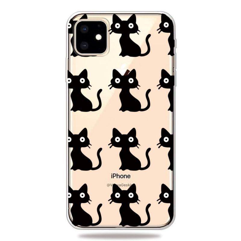 Etui iPhone 11 Wiele Czarnych Kotów Etui Ochronne
