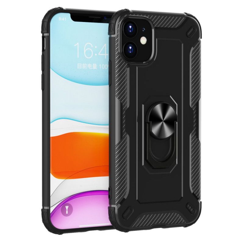 Futerały iPhone 11 Zielony Czarny Etui na Telefon Silikonowy Uchwyt Na Pierścień