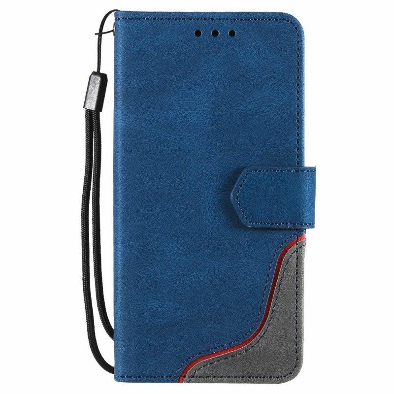 Etui Folio do Samsung Galaxy S22 Ultra 5G Fala W Dotyku Skóry