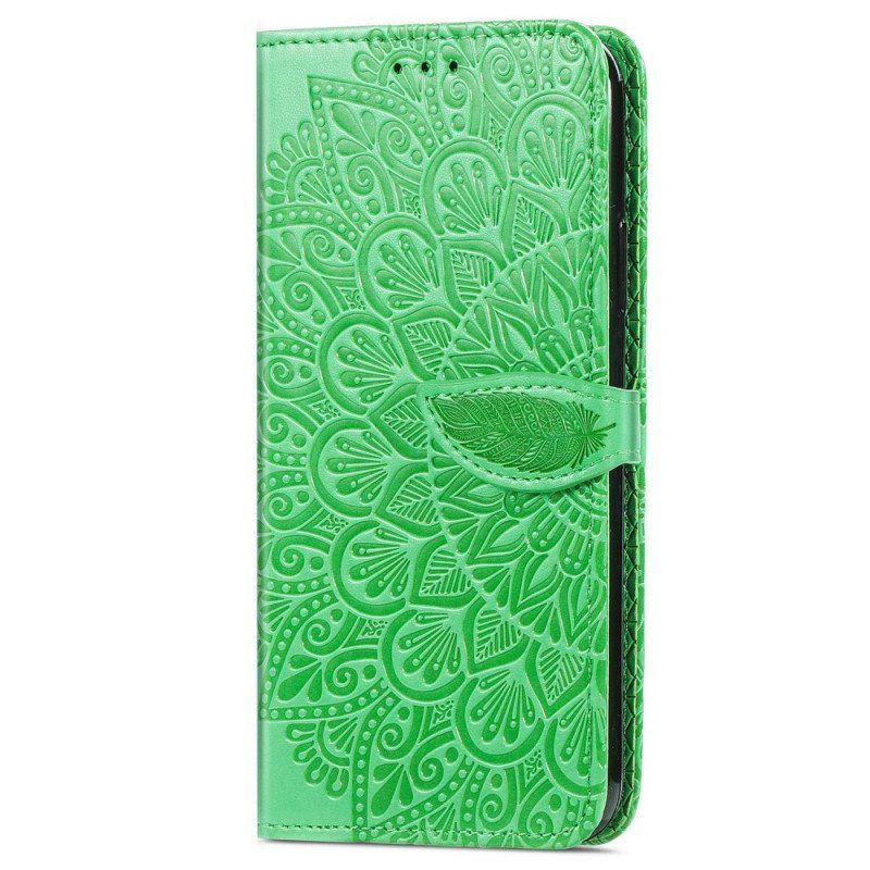 Etui Folio do Samsung Galaxy S22 Ultra 5G Plemienne Liście